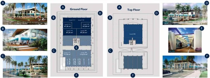 plattegrond Arts Shopping Arona