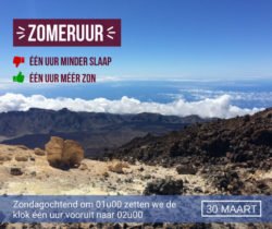 Tenerife zomeruur 2019 begint dit weekend