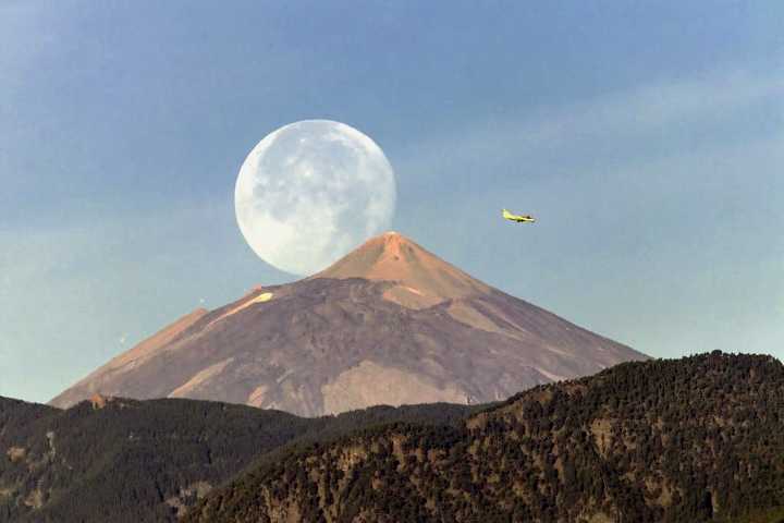 Nieuws week 19-2022 Teide met volle maan