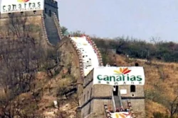 Marketingcampagne Canarische Eilanden op de Chinese Muur